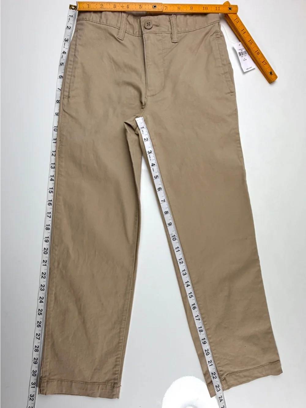 Gap Kids Tan Khaki Stretch Cotton Slim Fit Pants, Sz 8